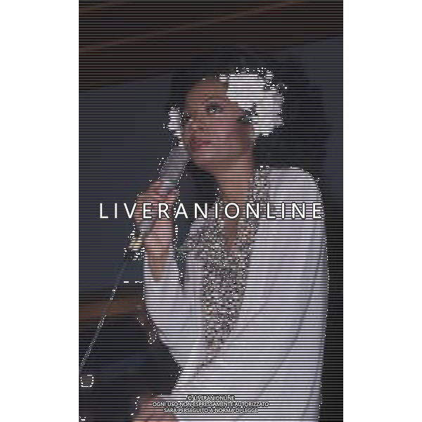 DIAP-RETROSPETTIVA DIANA ROSS CANTANTE NELLA FOTO DIANA ROSS A VENEZIA NELL\'ANNO 1972 ALLA MOSTRA INTERNAZIONALE DEL CINEMA AG ALDO LIVERANI SAS