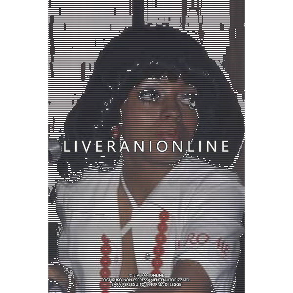 COL-RETROSPETTIVA DIANA ROSS CANTANTE NELLA FOTO DIANA ROSS A CANNES NELL\'ANNO 1973 AG ALDO LIVERANI SAS