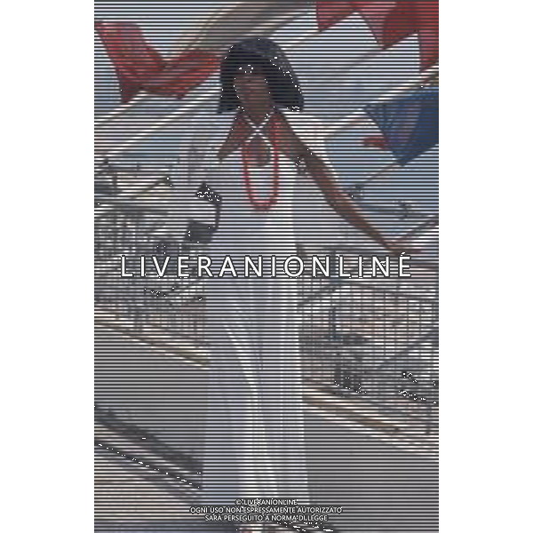 COL-RETROSPETTIVA DIANA ROSS CANTANTE NELLA FOTO DIANA ROSS A CANNES NELL\'ANNO 1973 AG ALDO LIVERANI SAS