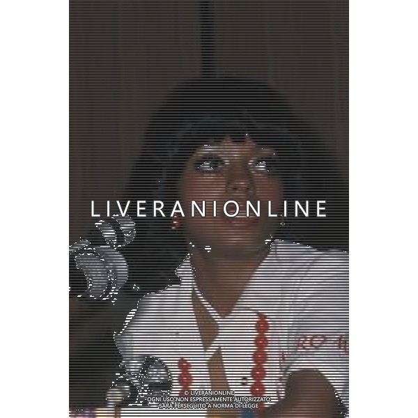 COL-RETROSPETTIVA DIANA ROSS CANTANTE NELLA FOTO DIANA ROSS A CANNES NELL\'ANNO 1973 AG ALDO LIVERANI SAS