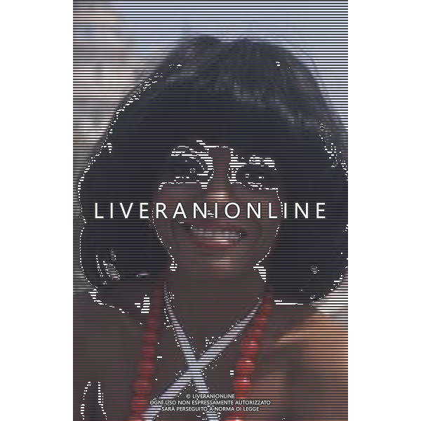 COL-RETROSPETTIVA DIANA ROSS CANTANTE NELLA FOTO DIANA ROSS A CANNES NELL\'ANNO 1973 AG ALDO LIVERANI SAS