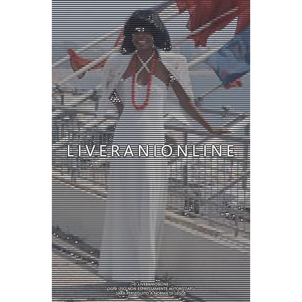 COL-RETROSPETTIVA DIANA ROSS CANTANTE NELLA FOTO DIANA ROSS A CANNES NELL\'ANNO 1973 AG ALDO LIVERANI SAS