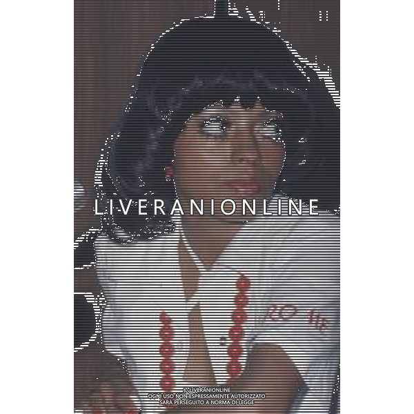 COL-RETROSPETTIVA DIANA ROSS CANTANTE NELLA FOTO DIANA ROSS A CANNES NELL\'ANNO 1973 AG ALDO LIVERANI SAS