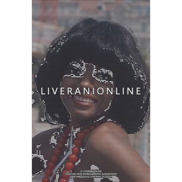 COL-RETROSPETTIVA DIANA ROSS CANTANTE NELLA FOTO DIANA ROSS A CANNES NELL\'ANNO 1973 AG ALDO LIVERANI SAS