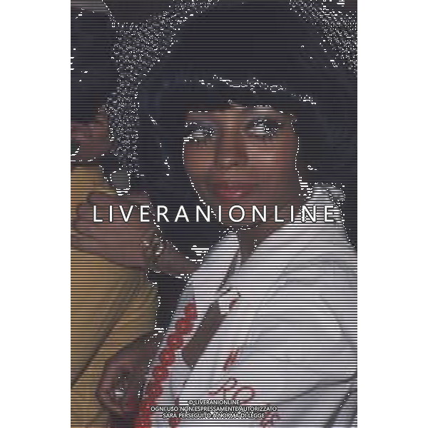 COL-RETROSPETTIVA DIANA ROSS CANTANTE NELLA FOTO DIANA ROSS A CANNES NELL\'ANNO 1973 AG ALDO LIVERANI SAS
