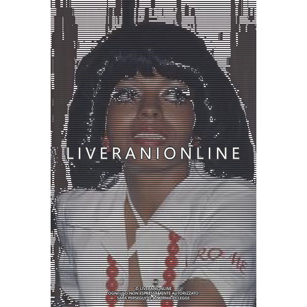 COL-RETROSPETTIVA DIANA ROSS CANTANTE NELLA FOTO DIANA ROSS A CANNES NELL\'ANNO 1973 AG ALDO LIVERANI SAS