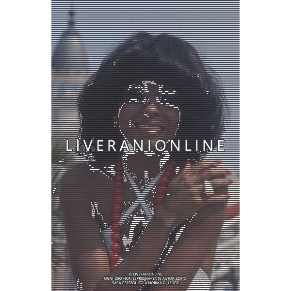 COL-RETROSPETTIVA DIANA ROSS CANTANTE NELLA FOTO DIANA ROSS A CANNES NELL\'ANNO 1973 AG ALDO LIVERANI SAS