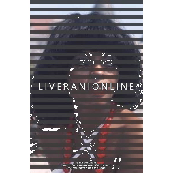 COL-RETROSPETTIVA DIANA ROSS CANTANTE NELLA FOTO DIANA ROSS A CANNES NELL\'ANNO 1973 AG ALDO LIVERANI SAS