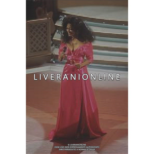 DIAP-RETROSPETTIVA DIANA ROSS CANTANTE NELLA FOTO DIANA ROSS OSPITE AL FESTIVAL DI SANREMO NELL\'ANNO 1993 AG ALDO LIVERANI SAS