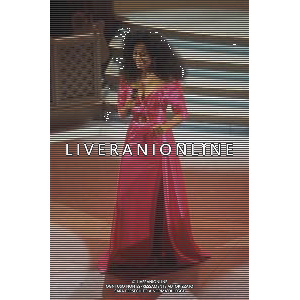 DIAP-RETROSPETTIVA DIANA ROSS CANTANTE NELLA FOTO DIANA ROSS OSPITE AL FESTIVAL DI SANREMO NELL\'ANNO 1993 AG ALDO LIVERANI SAS