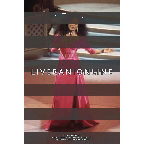 DIAP-RETROSPETTIVA DIANA ROSS CANTANTE NELLA FOTO DIANA ROSS OSPITE AL FESTIVAL DI SANREMO NELL\'ANNO 1993 AG ALDO LIVERANI SAS