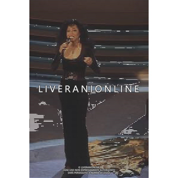 DIAP-RETROSPETTIVA DIANA ROSS CANTANTE NELLA FOTO DIANA ROSS OSPITE AL FESTIVAL DI SANREMO NELL\'ANNO 1993 AG ALDO LIVERANI SAS