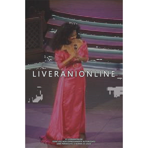 DIAP-RETROSPETTIVA DIANA ROSS CANTANTE NELLA FOTO DIANA ROSS OSPITE AL FESTIVAL DI SANREMO NELL\'ANNO 1993 AG ALDO LIVERANI SAS