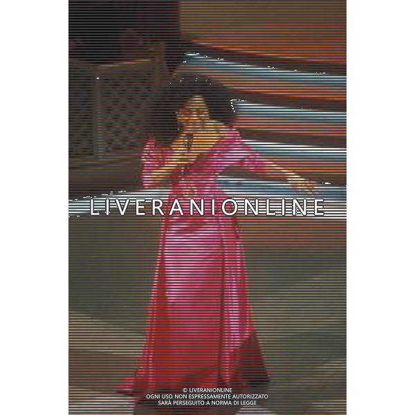 DIAP-RETROSPETTIVA DIANA ROSS CANTANTE NELLA FOTO DIANA ROSS OSPITE AL FESTIVAL DI SANREMO NELL\'ANNO 1993 AG ALDO LIVERANI SAS