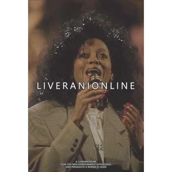 DIAP-RETROSPETTIVA DIANA ROSS CANTANTE NELLA FOTO DIANA ROSS NELL\'ANNO 1996 AG ALDO LIVERANI SAS 