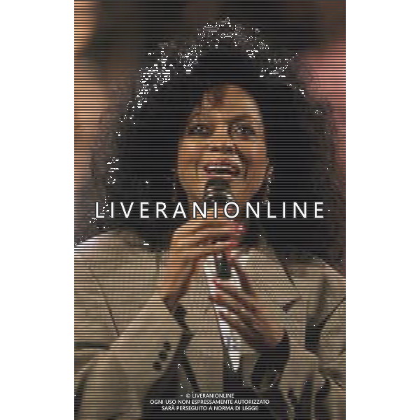 DIAP-RETROSPETTIVA DIANA ROSS CANTANTE NELLA FOTO DIANA ROSS NELL\'ANNO 1996 AG ALDO LIVERANI SAS 