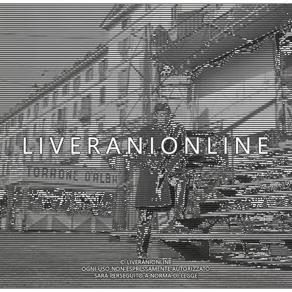 NEG-RETROSPETTIVA CORRADO PANI ATTORE NELLA FOTO CORRADO PANI A TORINO IL GIORNO 20-02-1965 AG ALDO LIVERANI SAS  