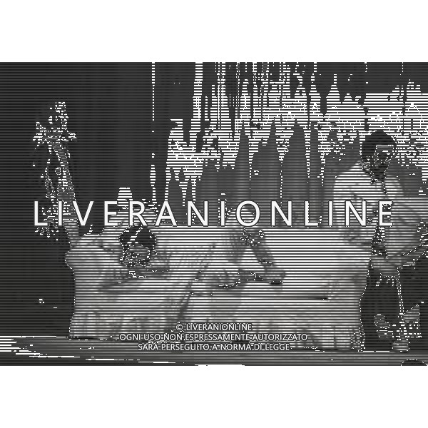 NEG-RETROSPETTIVA CORRADO PANI ATTORE NELLA FOTO CORRADO PANI A MILANO IN TEATRO NELL\'ANNO 1980 AG ALDO LIVERANI SAS  