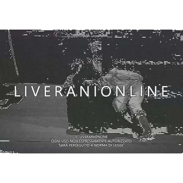 NEG-RETROSPETTIVA CORRADO PANI ATTORE NELLA FOTO CORRADO PANI A MILANO IN TEATRO NELL\'ANNO 1980 AG ALDO LIVERANI SAS  