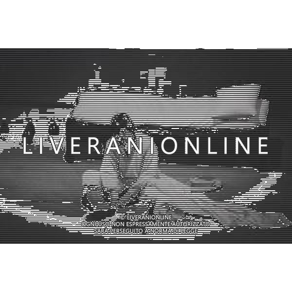 NEG-RETROSPETTIVA CORRADO PANI ATTORE NELLA FOTO CORRADO PANI A MILANO IN TEATRO NELL\'ANNO 1980 AG ALDO LIVERANI SAS  