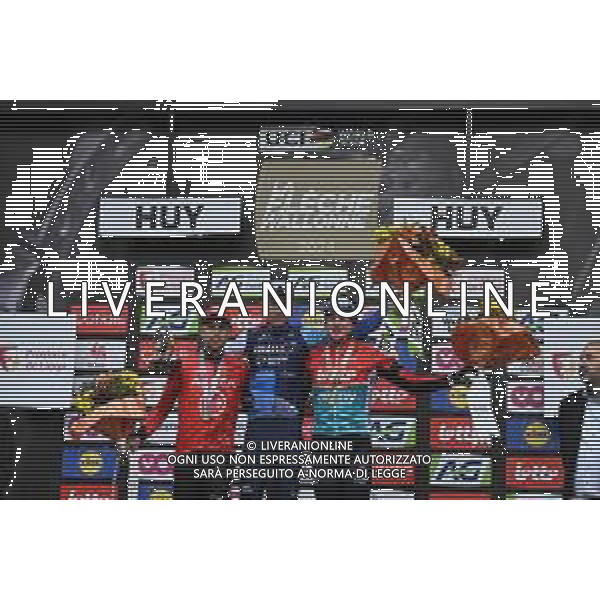 17-04-2024 La Fleche Wallonne; 2024, Israel - Premier Tech; 2024, Arkea - Beb Hotels; Williams, Stephen; Vauquelin, Kevin; Van Gils, Maxim; Huy; ©SIROTTI / AGENZIA ALDO LIVERANI SAS  