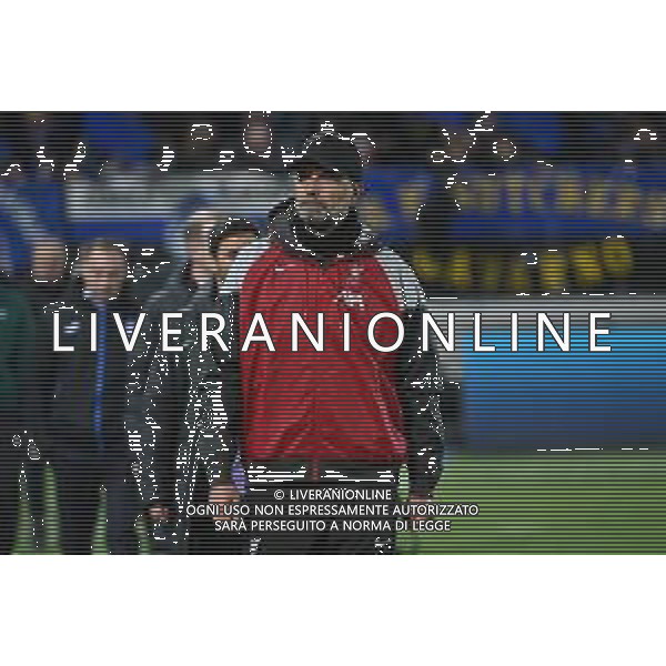TVRG Atalanta vs Liverpool nella foto Jurgen Klopp allenatore Liverpool Bergamo 18-04-2024 Gewiss Stadium UEFA Europa League - quarti di finale gara di ritorno foto Roberto Garavaglia/Agenzia Aldo Liverani sas/ AGENZIA ALDO LIVERANI SAS  