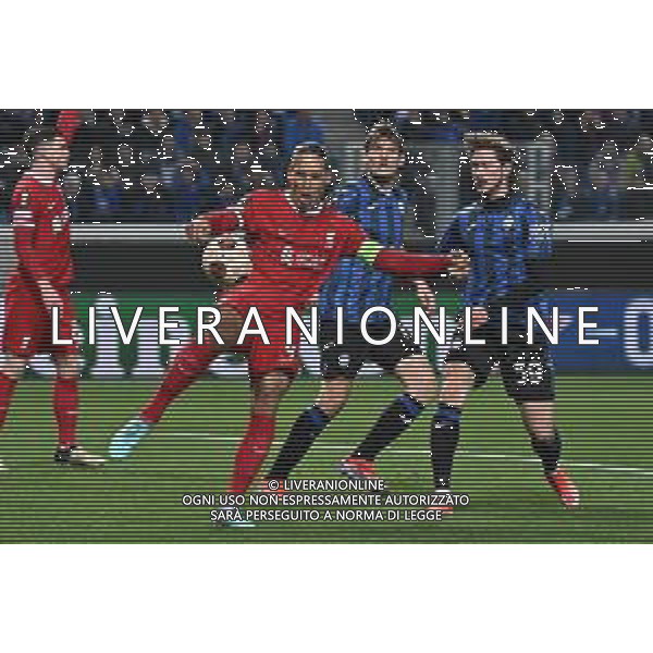 TVRG Atalanta vs Liverpool nella foto Virgil van Dijk (Liverpool) Bergamo 18-04-2024 Gewiss Stadium UEFA Europa League - quarti di finale gara di ritorno foto Roberto Garavaglia/Agenzia Aldo Liverani sas/ AGENZIA ALDO LIVERANI SAS  