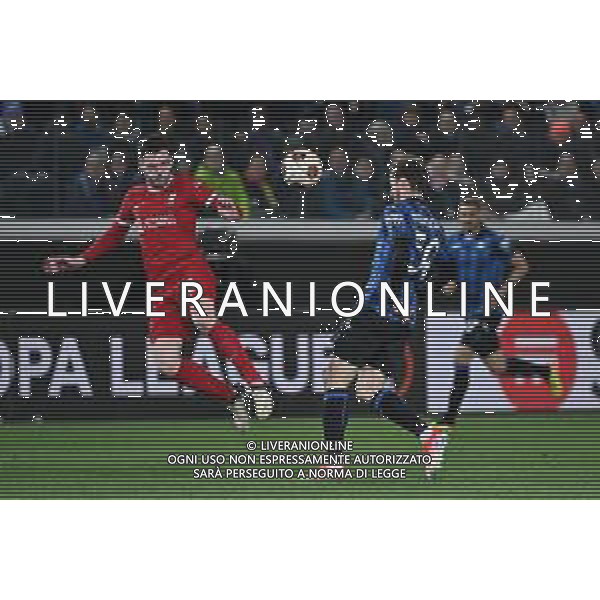 TVRG Atalanta vs Liverpool nella foto Andrew Robertson (Liverpool) e Aleksej Miranchuk (Atalanta) Bergamo 18-04-2024 Gewiss Stadium UEFA Europa League - quarti di finale gara di ritorno foto Roberto Garavaglia/Agenzia Aldo Liverani sas/ AGENZIA ALDO LIVERANI SAS  