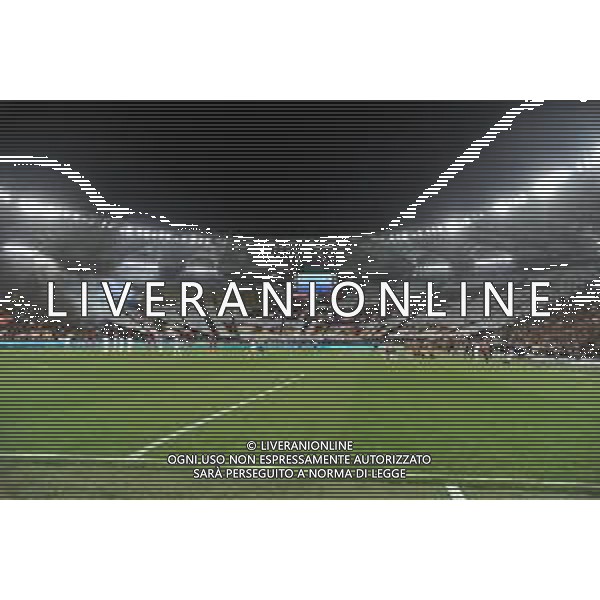 Roma vs Milan - Europa League quarti di finale - Gara di ritorno - Stadio Olimpico - Roma 18-04-2024 nella foto Coreografia tifosi Roma ©Federico Gaetano / AGENZIA ALDO LIVERANI SAS  