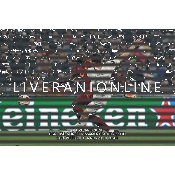 Roma vs Milan - Europa League quarti di finale - Gara di ritorno - Stadio Olimpico - Roma 18-04-2024 nella foto romelu Lukaku e Gabbia ©Federico Gaetano / AGENZIA ALDO LIVERANI SAS  
