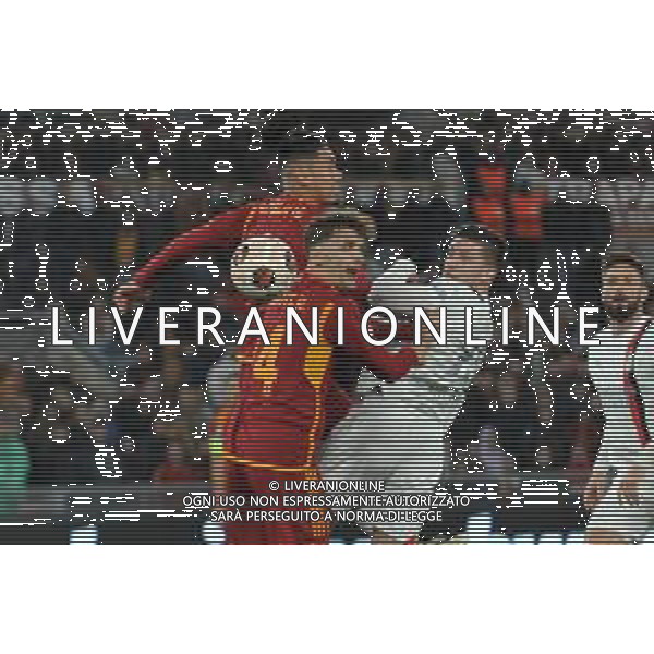 Roma vs Milan - Europa League quarti di finale - Gara di ritorno - Stadio Olimpico - Roma 18-04-2024 nella foto Llorente e Jovic ©Federico Gaetano / AGENZIA ALDO LIVERANI SAS  