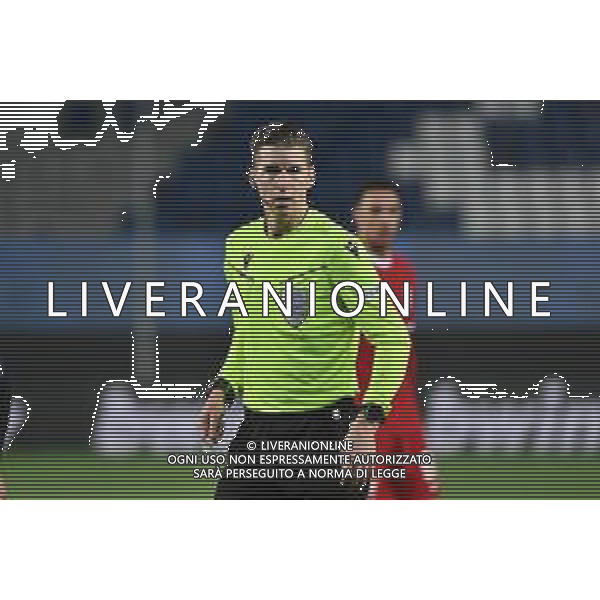 TVRG Atalanta vs Liverpool nella foto l\'arbitro Francois Letexier (FRA) Bergamo 18-04-2024 Gewiss Stadium UEFA Europa League - quarti di finale gara di ritorno foto Roberto Garavaglia/Agenzia Aldo Liverani sas / AGENZIA ALDO LIVERANI SAS  