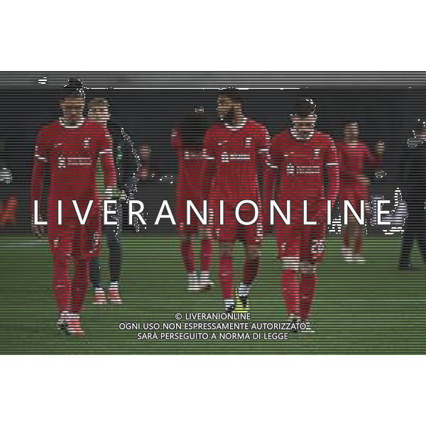 TVRG Atalanta vs Liverpool nella foto delusione Liverpool Bergamo 18-04-2024 Gewiss Stadium UEFA Europa League - quarti di finale gara di ritorno foto Roberto Garavaglia/Agenzia Aldo Liverani sas / AGENZIA ALDO LIVERANI SAS  