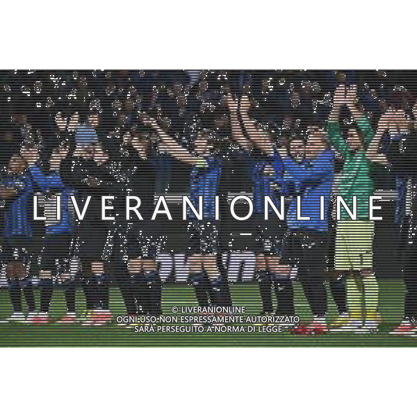 TVRG Atalanta vs Liverpool nella foto esultanza finale Atalanta Bergamo 18-04-2024 Gewiss Stadium UEFA Europa League - quarti di finale gara di ritorno foto Roberto Garavaglia/Agenzia Aldo Liverani sas / AGENZIA ALDO LIVERANI SAS  