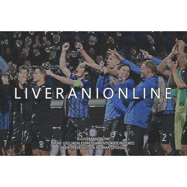 TVRG Atalanta vs Liverpool nella foto esultanza finale Atalanta Bergamo 18-04-2024 Gewiss Stadium UEFA Europa League - quarti di finale gara di ritorno foto Roberto Garavaglia/Agenzia Aldo Liverani sas / AGENZIA ALDO LIVERANI SAS  