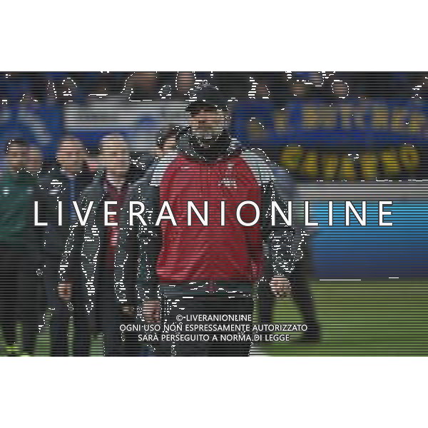 TVRG Atalanta vs Liverpool nella foto Jurgen Klopp allenatore Liverpool Bergamo 18-04-2024 Gewiss Stadium UEFA Europa League - quarti di finale gara di ritorno foto Roberto Garavaglia/Agenzia Aldo Liverani sas/ AGENZIA ALDO LIVERANI SAS  