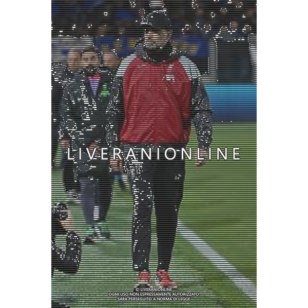 TVRG Atalanta vs Liverpool nella foto Jurgen Klopp allenatore Liverpool Bergamo 18-04-2024 Gewiss Stadium UEFA Europa League - quarti di finale gara di ritorno foto Roberto Garavaglia/Agenzia Aldo Liverani sas/ AGENZIA ALDO LIVERANI SAS  