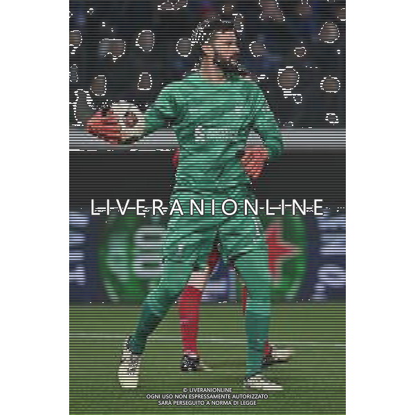 TVRG Atalanta vs Liverpool nella foto Alisson Becker (Liverpool) Bergamo 18-04-2024 Gewiss Stadium UEFA Europa League - quarti di finale gara di ritorno foto Roberto Garavaglia/Agenzia Aldo Liverani sas/ AGENZIA ALDO LIVERANI SAS  