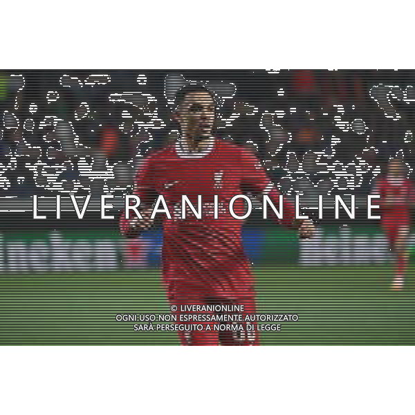 TVRG Atalanta vs Liverpool nella foto Trent Alexander-Arnold (Liverpool) Bergamo 18-04-2024 Gewiss Stadium UEFA Europa League - quarti di finale gara di ritorno foto Roberto Garavaglia/Agenzia Aldo Liverani sas/ AGENZIA ALDO LIVERANI SAS  