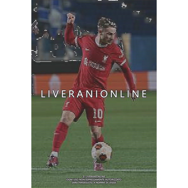 TVRG Atalanta vs Liverpool nella foto Alexis Mac Allister (Liverpool) Bergamo 18-04-2024 Gewiss Stadium UEFA Europa League - quarti di finale gara di ritorno foto Roberto Garavaglia/Agenzia Aldo Liverani sas/ AGENZIA ALDO LIVERANI SAS  