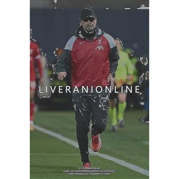 TVRG Atalanta vs Liverpool nella foto Jurgen Klopp allenatore Liverpool Bergamo 18-04-2024 Gewiss Stadium UEFA Europa League - quarti di finale gara di ritorno foto Roberto Garavaglia/Agenzia Aldo Liverani sas/ AGENZIA ALDO LIVERANI SAS  