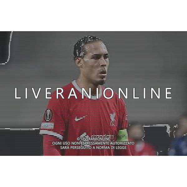 TVRG Atalanta vs Liverpool nella foto Virgil van Dijk (Liverpool) Bergamo 18-04-2024 Gewiss Stadium UEFA Europa League - quarti di finale gara di ritorno foto Roberto Garavaglia/Agenzia Aldo Liverani sas/ AGENZIA ALDO LIVERANI SAS  