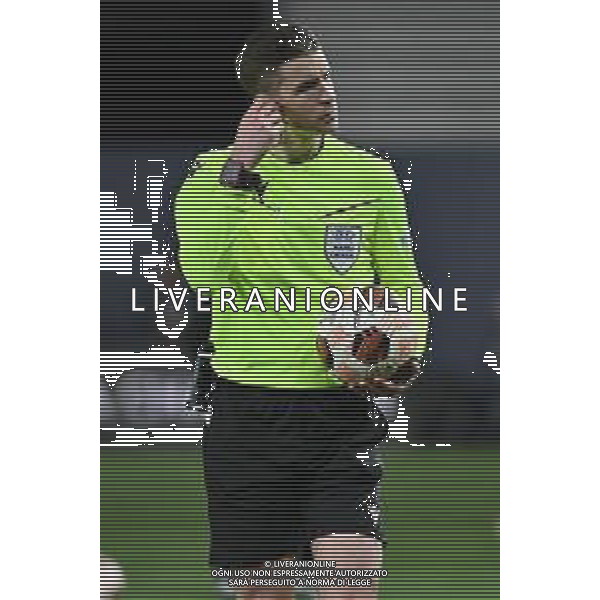 TVRG Atalanta vs Liverpool nella foto l\'arbitro Francois Letexier (FRA) Bergamo 18-04-2024 Gewiss Stadium UEFA Europa League - quarti di finale gara di ritorno foto Roberto Garavaglia/Agenzia Aldo Liverani sas/ AGENZIA ALDO LIVERANI SAS  