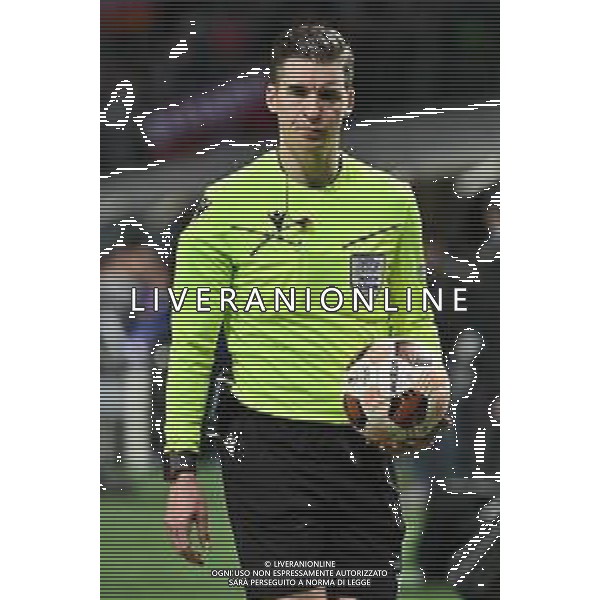 TVRG Atalanta vs Liverpool nella foto l\'arbitro Francois Letexier (FRA) Bergamo 18-04-2024 Gewiss Stadium UEFA Europa League - quarti di finale gara di ritorno foto Roberto Garavaglia/Agenzia Aldo Liverani sas/ AGENZIA ALDO LIVERANI SAS  