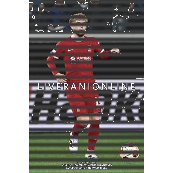 TVRG Atalanta vs Liverpool nella foto Harvey Elliott (Liverpool) Bergamo 18-04-2024 Gewiss Stadium UEFA Europa League - quarti di finale gara di ritorno foto Roberto Garavaglia/Agenzia Aldo Liverani sas/ AGENZIA ALDO LIVERANI SAS  