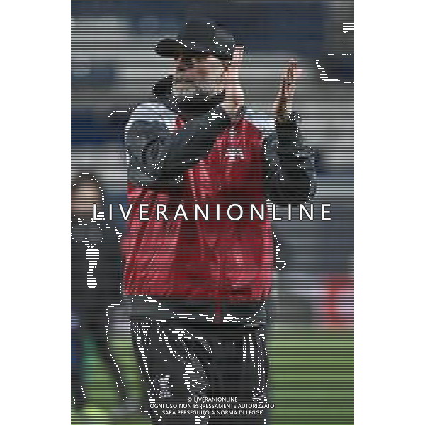 TVRG Atalanta vs Liverpool nella foto Jurgen Klopp allenatore Liverpool applaude i tifosi Atalanta a fine gara Bergamo 18-04-2024 Gewiss Stadium UEFA Europa League - quarti di finale gara di ritorno foto Roberto Garavaglia/Agenzia Aldo Liverani sas/ AGENZIA ALDO LIVERANI SAS  