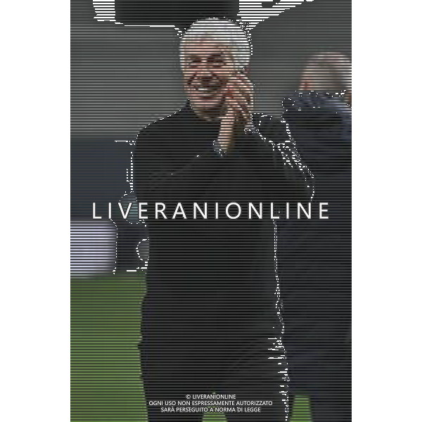 TVRG Atalanta vs Liverpool nella foto Gian Piero Gasperini allenatore Atalanta esultanza a fine partita Bergamo 18-04-2024 Gewiss Stadium UEFA Europa League - quarti di finale gara di ritorno foto Roberto Garavaglia/Agenzia Aldo Liverani sas/ AGENZIA ALDO LIVERANI SAS  