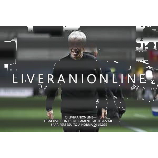 TVRG Atalanta vs Liverpool nella foto Gian Piero Gasperini allenatore Atalanta esultanza a fine partita Bergamo 18-04-2024 Gewiss Stadium UEFA Europa League - quarti di finale gara di ritorno foto Roberto Garavaglia/Agenzia Aldo Liverani sas/ AGENZIA ALDO LIVERANI SAS  
