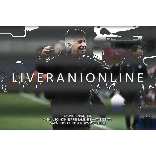 TVRG Atalanta vs Liverpool nella foto Gian Piero Gasperini allenatore Atalanta esultanza a fine partita Bergamo 18-04-2024 Gewiss Stadium UEFA Europa League - quarti di finale gara di ritorno foto Roberto Garavaglia/Agenzia Aldo Liverani sas/ AGENZIA ALDO LIVERANI SAS  