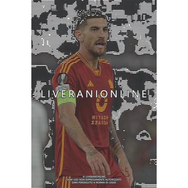 Roma vs Milan - Europa League quarti di finale - Gara di ritorno - Stadio Olimpico - Roma 18-04-2024 nella foto Lorenzo Pellegrini foto federico gaetano-ag aldo liverani sas